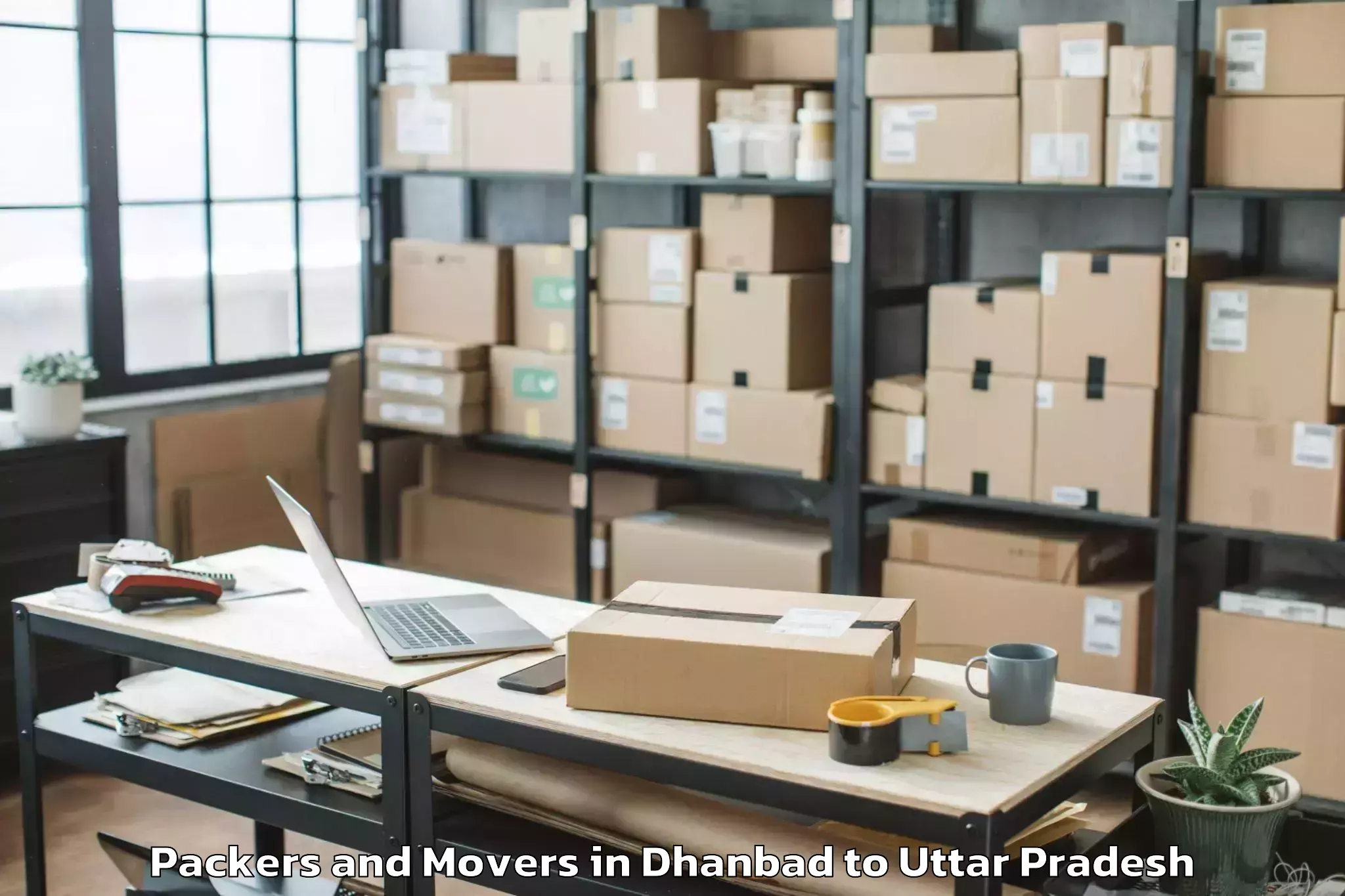 Book Dhanbad to Gulaothi Packers And Movers Online